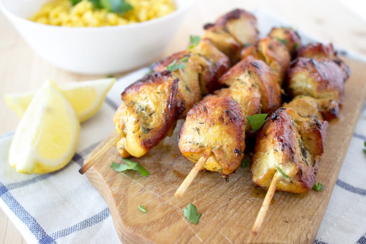 Soy Marinated Chicken Skewers 5839